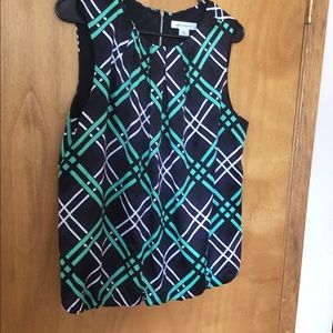 Satin Argyle Blouse